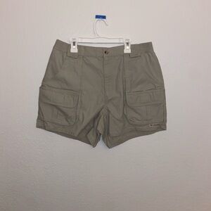 Columbia tan Sports style cargo hybrid shorts retro y2k cute girly pop bottoms
